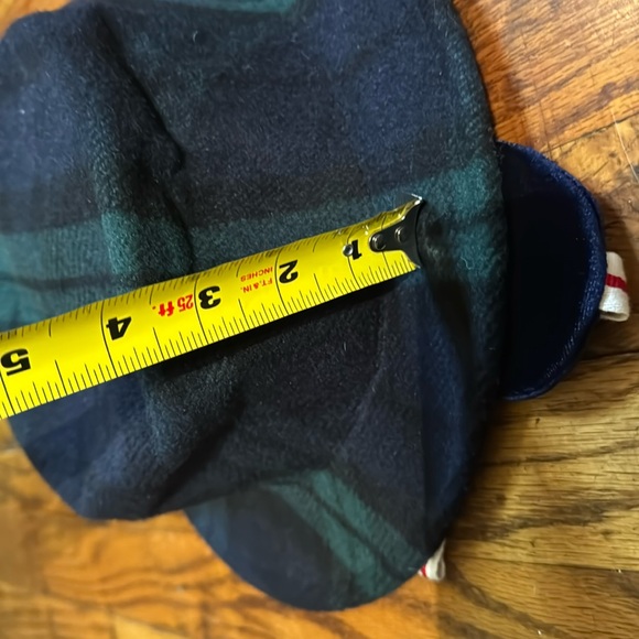 MAN REPELLER Thinking Cap Tartan Plaid Wool Hat Velvet Ear Covers Chin Tie - Picture 11 of 12